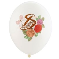 Шар с рисунком 14" 8 Марта Розы 5цв 13752