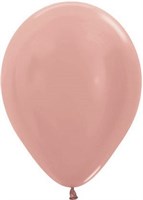 Шар (12''/30 см) Розовое золото, металлик 124391