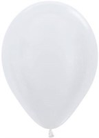 Шар (12''/30 см) Белый, перламутр 236124