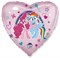 Шар (18''/46 см) Сердце, My Little Pony, Лошадки Пинки Пай и Радуга, Розовый, 1 шт. 201706 - фото 6278